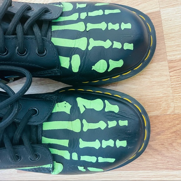 Dr. Martens 1460 Skelly Boots 9 - Picture 6 of 6